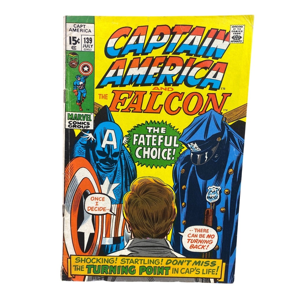 1971 Captain‎ America Comic Book #139 15 Cent Cover Advertising